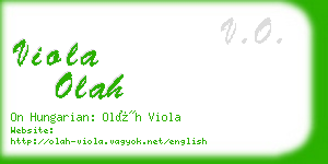 viola olah business card
